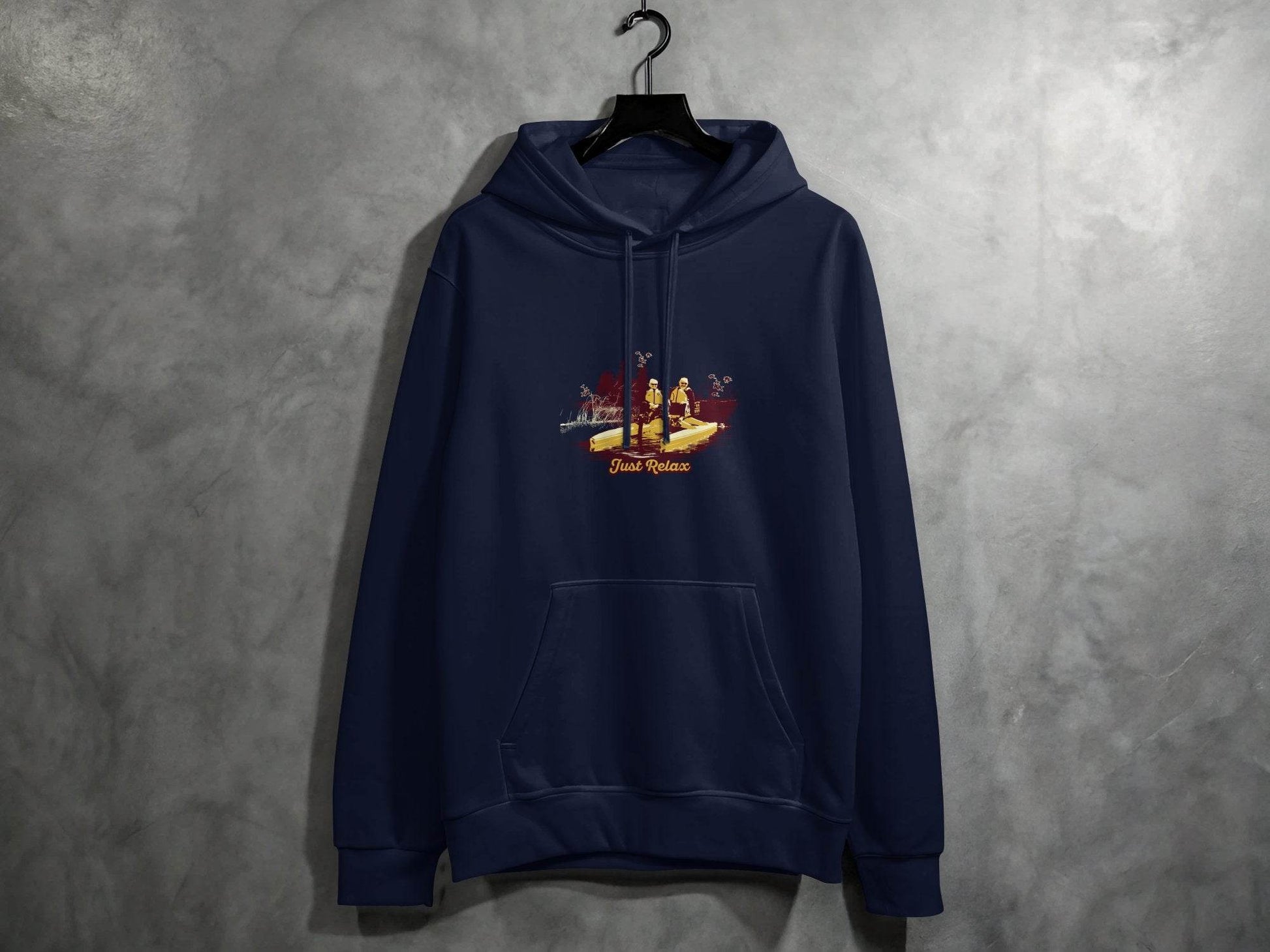 Just Relax Nature Scene Graphic Hoodie - Design & Vybe