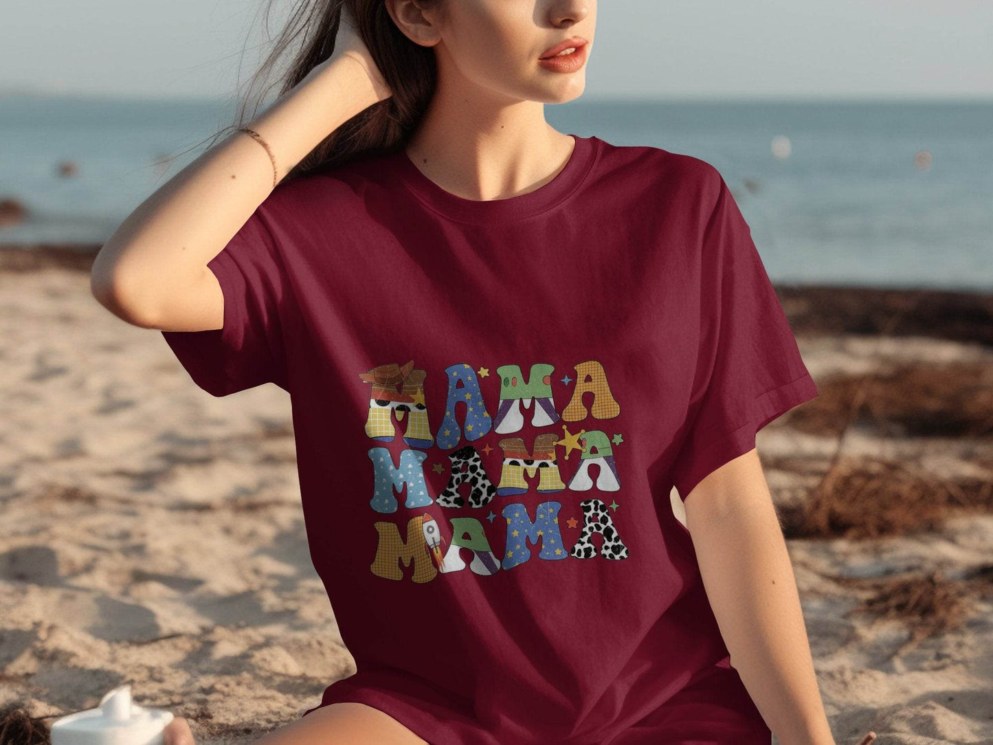 Colorful Mama Letters Cute Family Mama Life T-Shirt - Design & Vybe