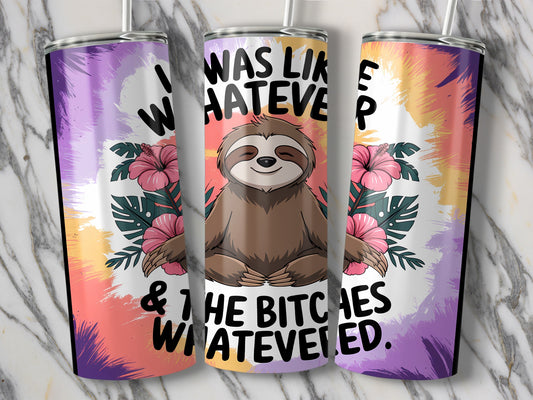 Sloth Design Colorful Tumbler Travel Mug Product