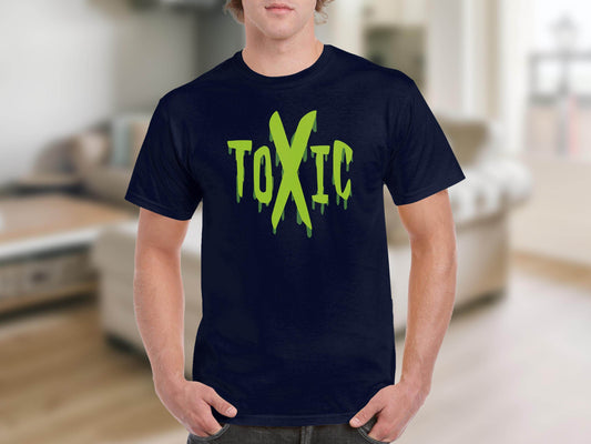 Unique Graphic Toxic Green Dripping Graffiti Text Design T-shirt - Design & Vybe