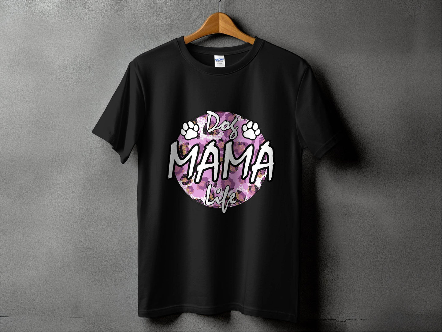 Dog Mama Life In Circle Graphic Unique Style T-Shirt - Design & Vybe