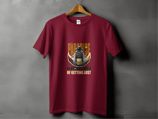 Paradise Never Get Tired Of Getting Lost Astronaut Graphic T-Shirt - Design & Vybe