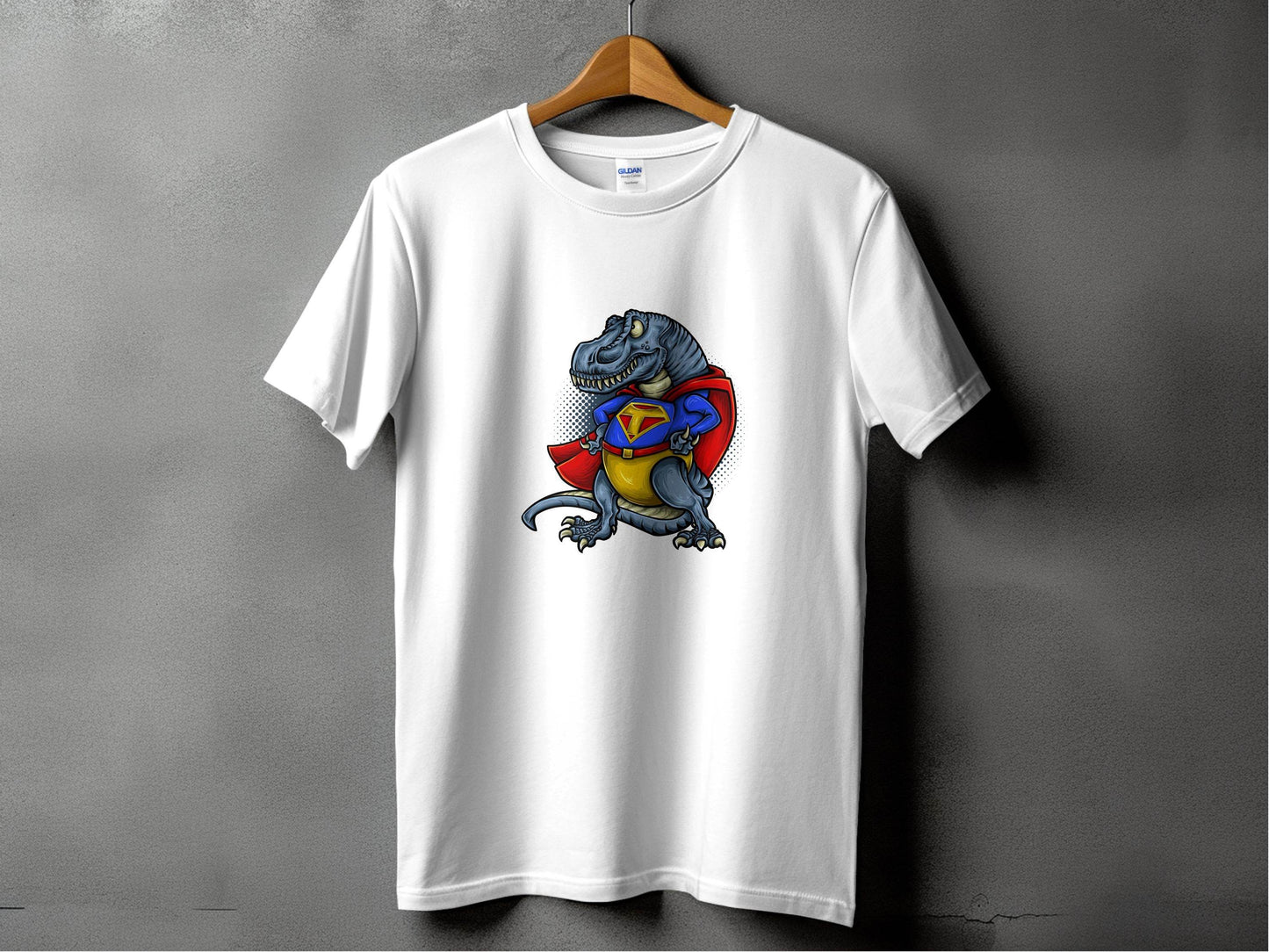 Superhero Dinosaur with Dynamic Design T-Shirt - Design & Vybe