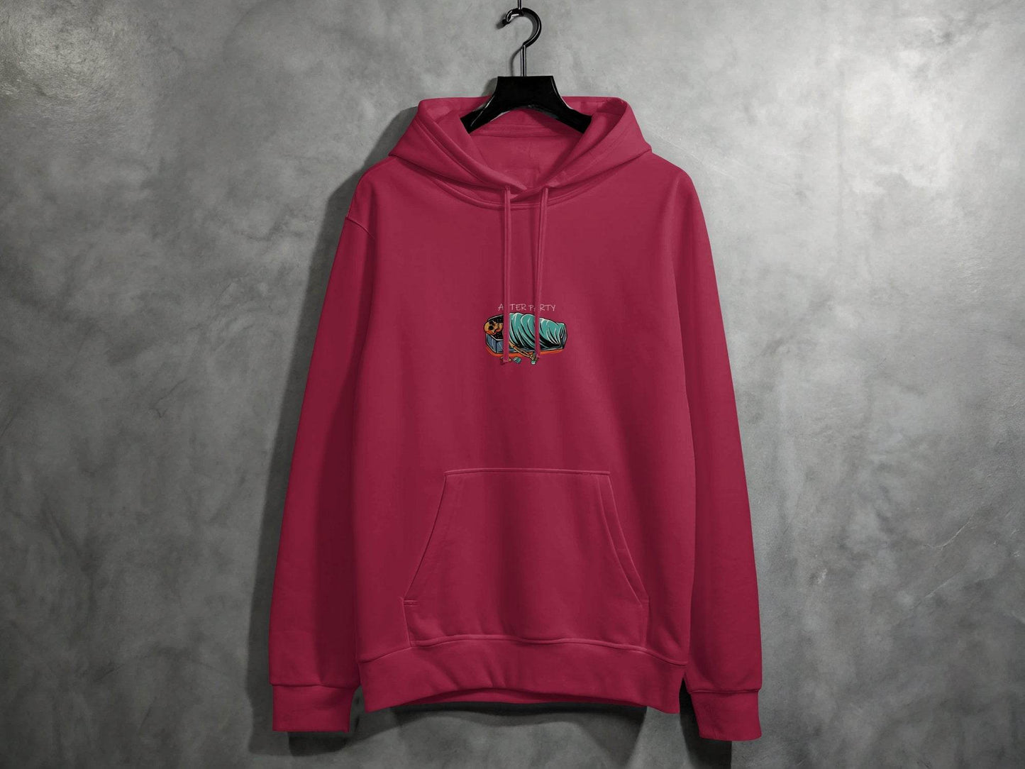 After Party Skeleton Resting in Coffin Graphic Hoodie - Design & Vybe