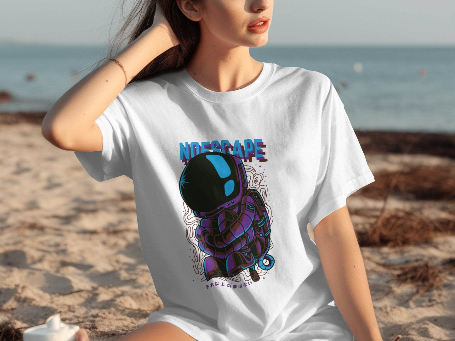 No Escape Spaceman Illustration Graphic T-Shirt - Design & Vybe