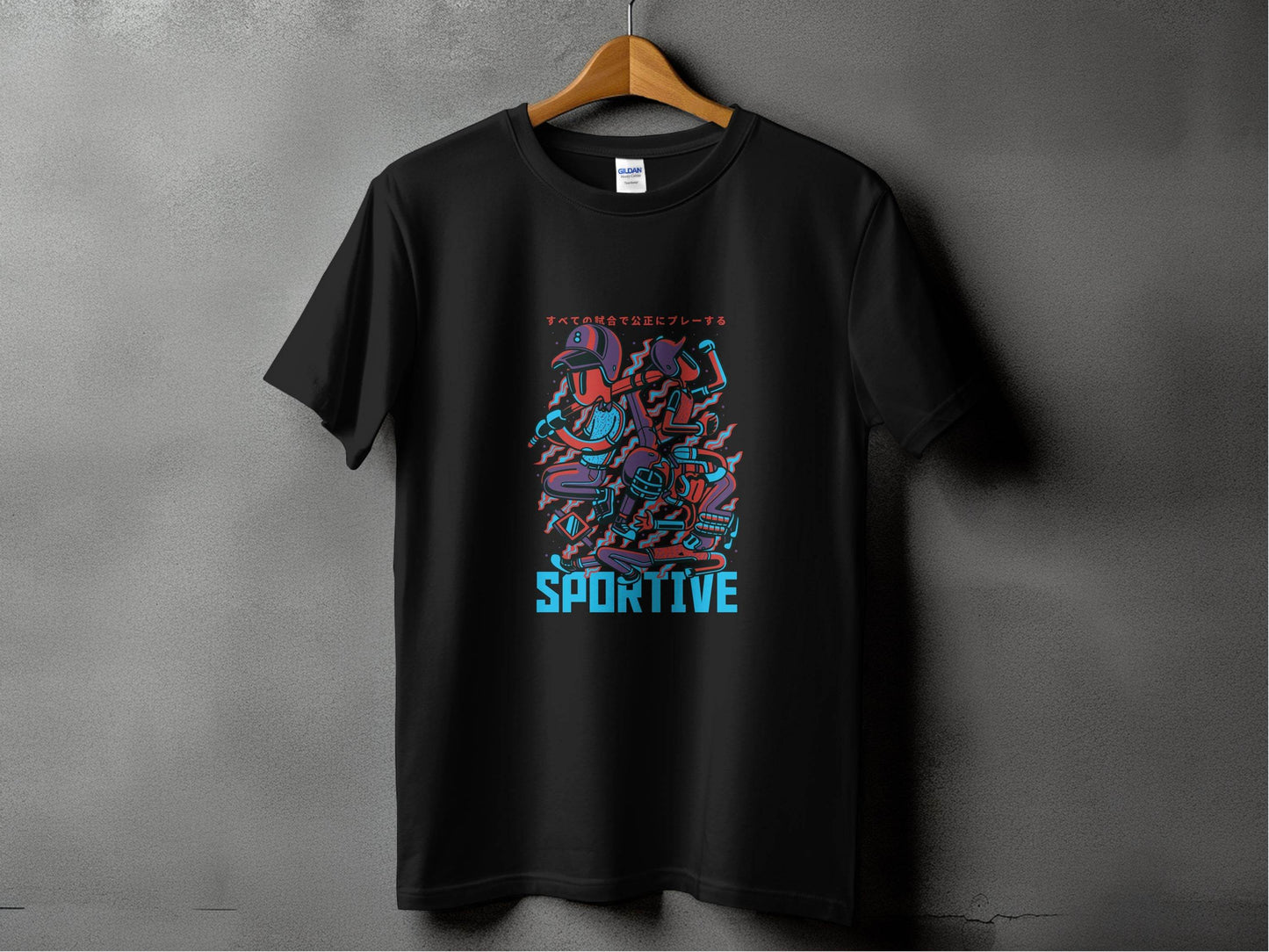 Sportive Characters Artistic Graphic Design Premium T-Shirt - Design & Vybe