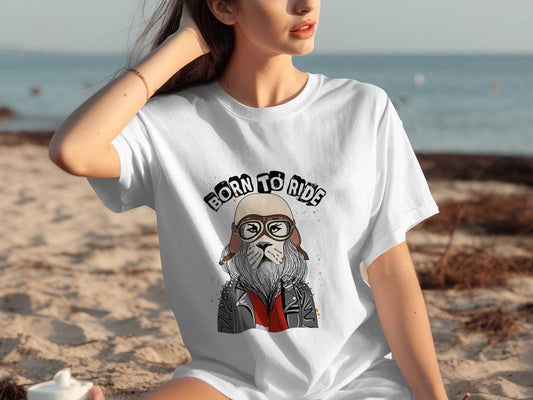 Born to Ride Cool Biker Themed Graphic T-Shirt - Design & Vybe
