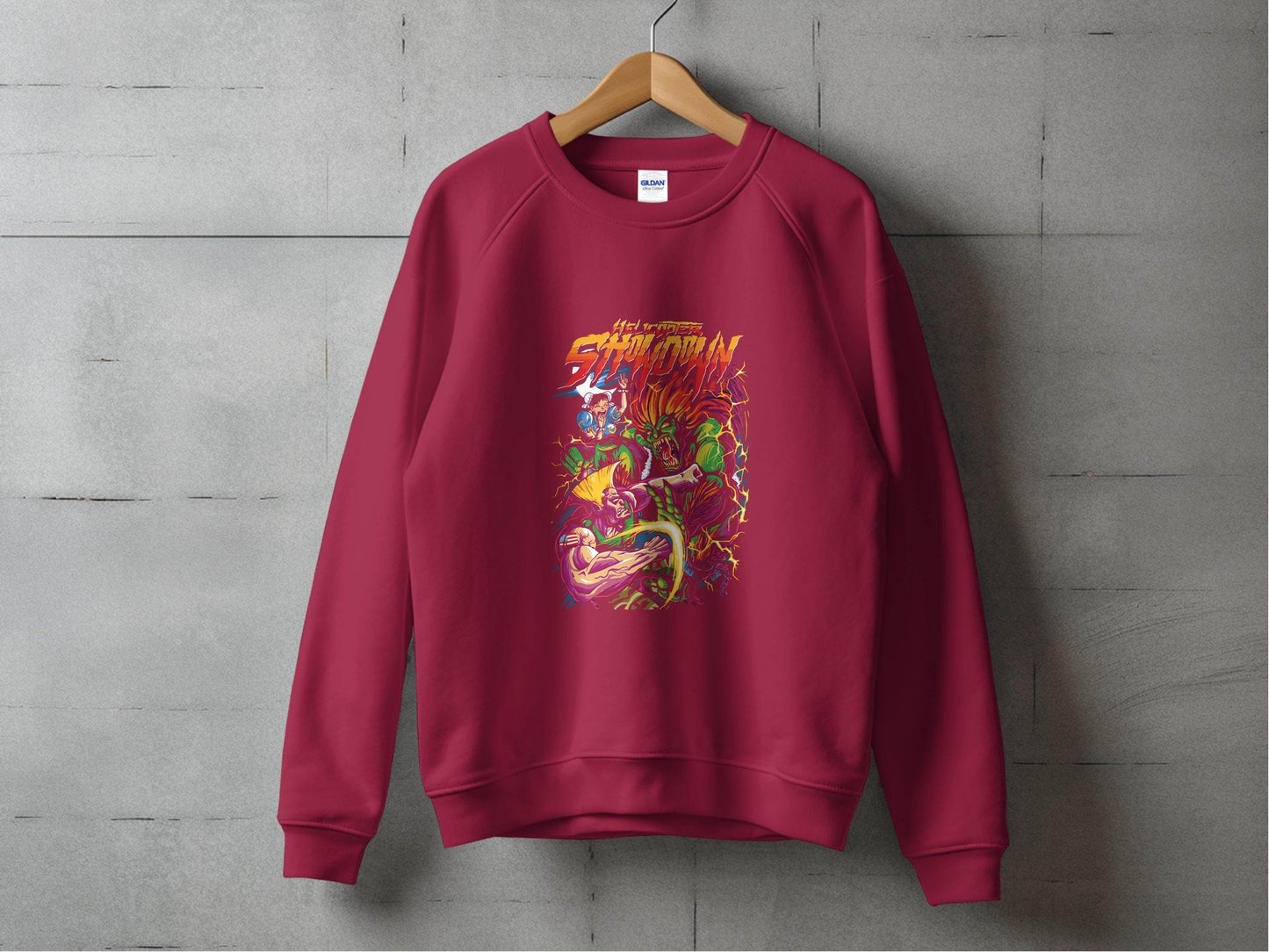 Helicopter Showdown Illustration Graphic Print Style Sweater - Design & Vybe