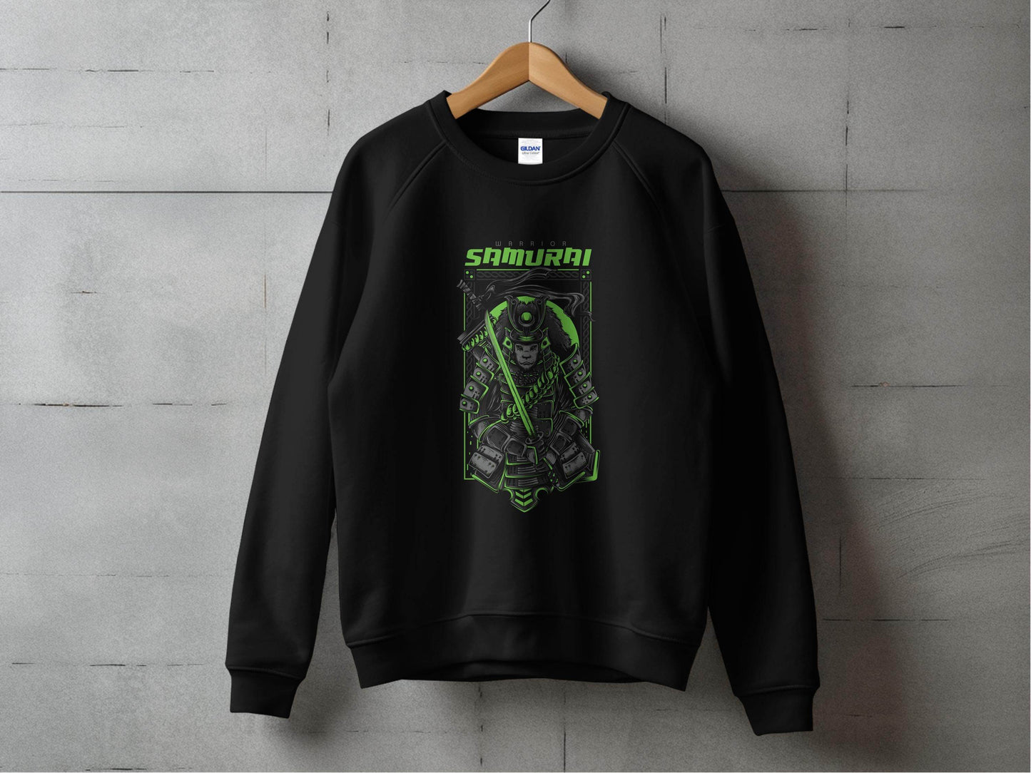 Warrior Lion Samurai Design Graphic Art Sweater - Design & Vybe