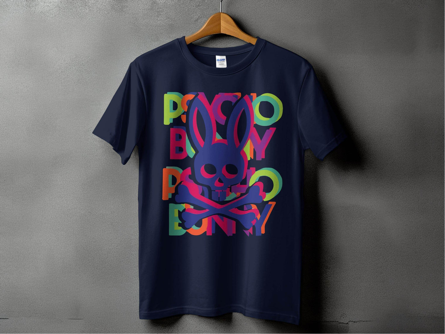 Bold and Colorful Design with Rabbit Skull T-Shirt - Design & Vybe