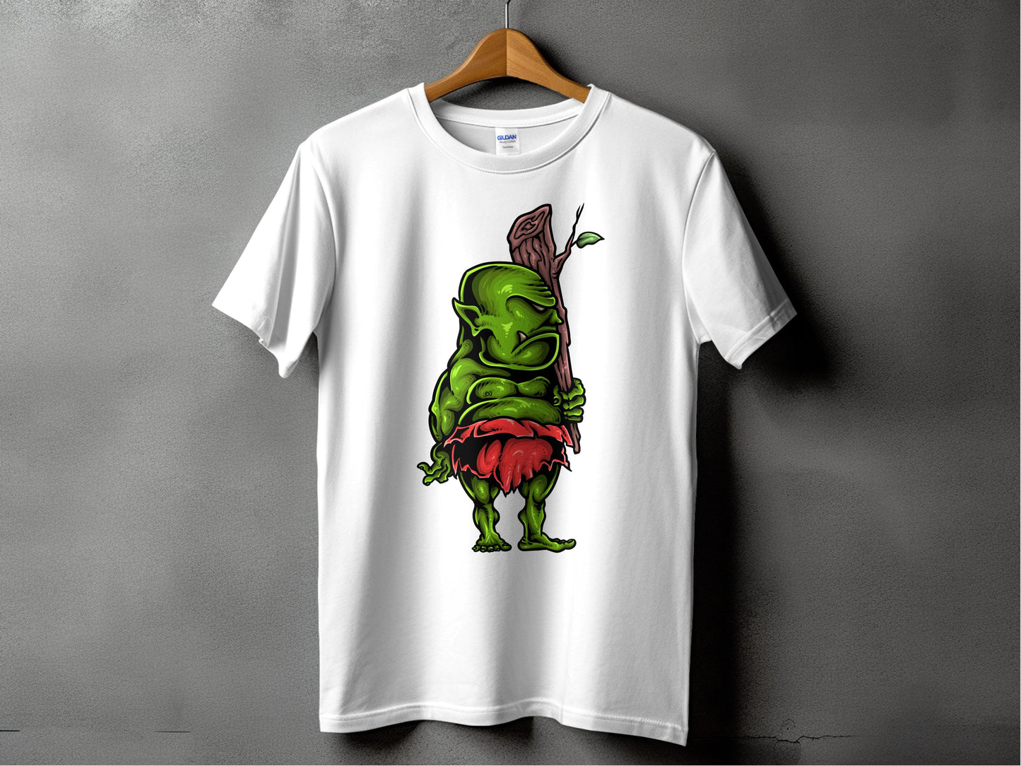 Green Cartoon Character with Red Shorts T-shirt product