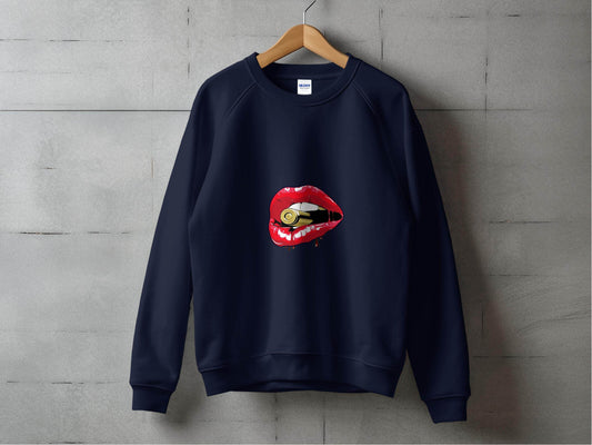 Crooks And Castles Bullet With Red Lips Graphic Sweater - Design & Vybe