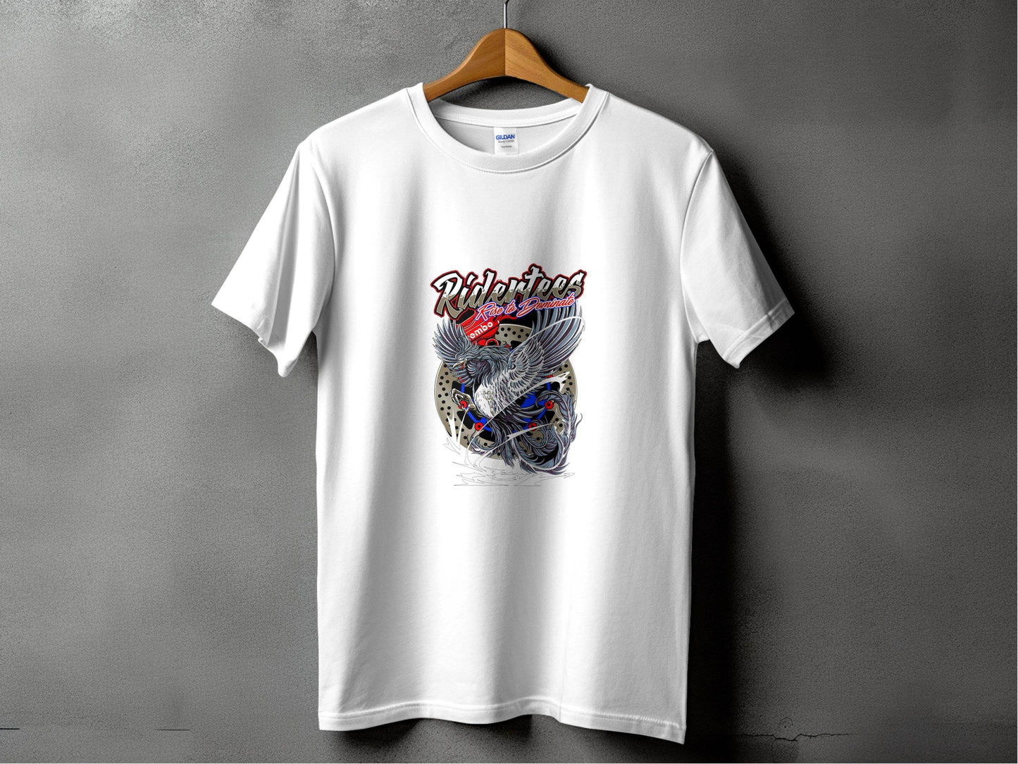 Ridertees Rise to Dominate Phoenix Design Graphic T-Shirt - Design & Vybe