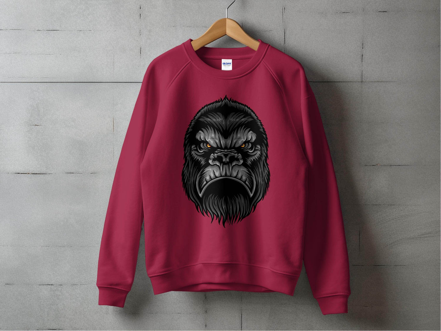 Fierce Beast Design Angry Gorilla Face Sweater - Design & Vybe