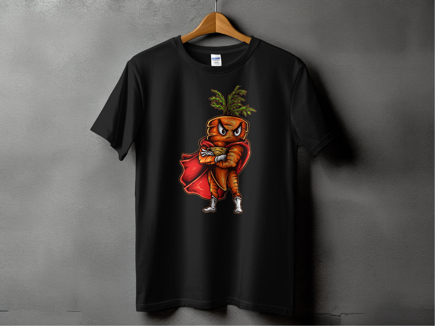 Superhero Carrot Graphic T-Shirt Product