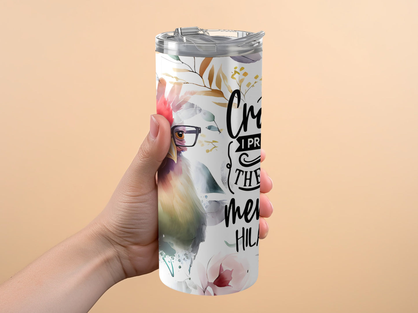 Colorful Floral Chicken Design Insulated Tumbler product type