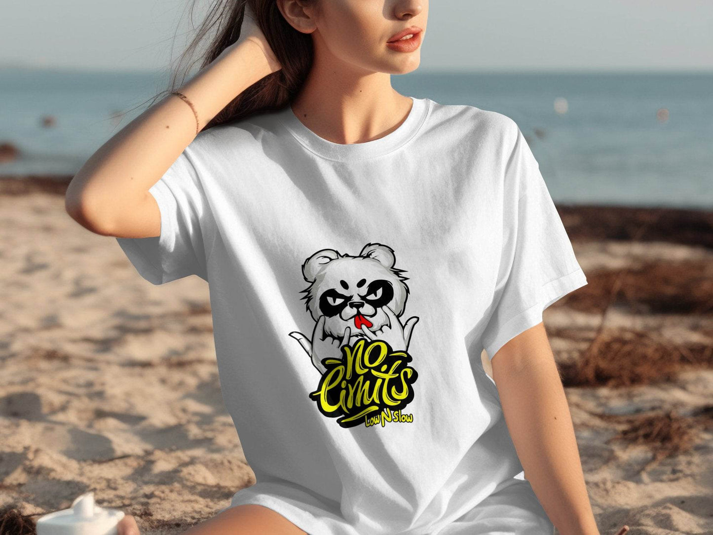 No Limits with Cool Panda Low N Slow Graphic T-Shirt - Design & Vybe