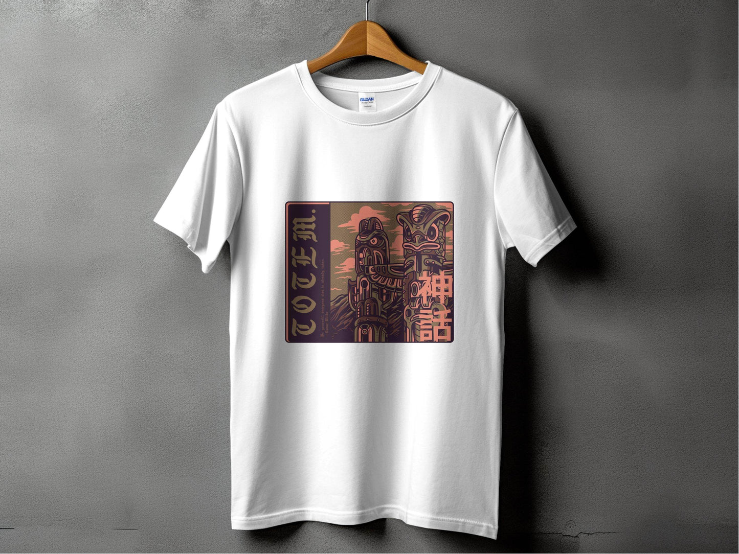 Be Yourself Japanese Totem Poles Graphic Design T-Shirt - Design & Vybe