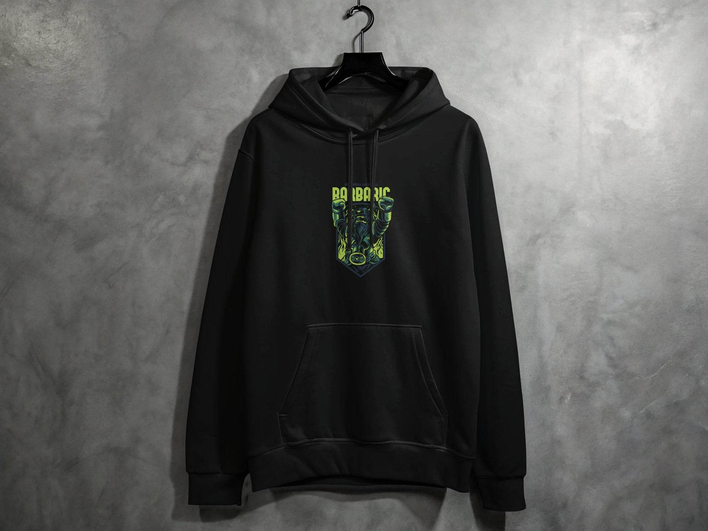 Stronger Like Hell Barbaric Warrior Graphic Hoodie - Design & Vybe