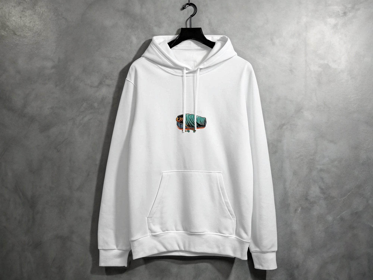 After Party Skeleton Resting in Coffin Graphic Hoodie - Design & Vybe