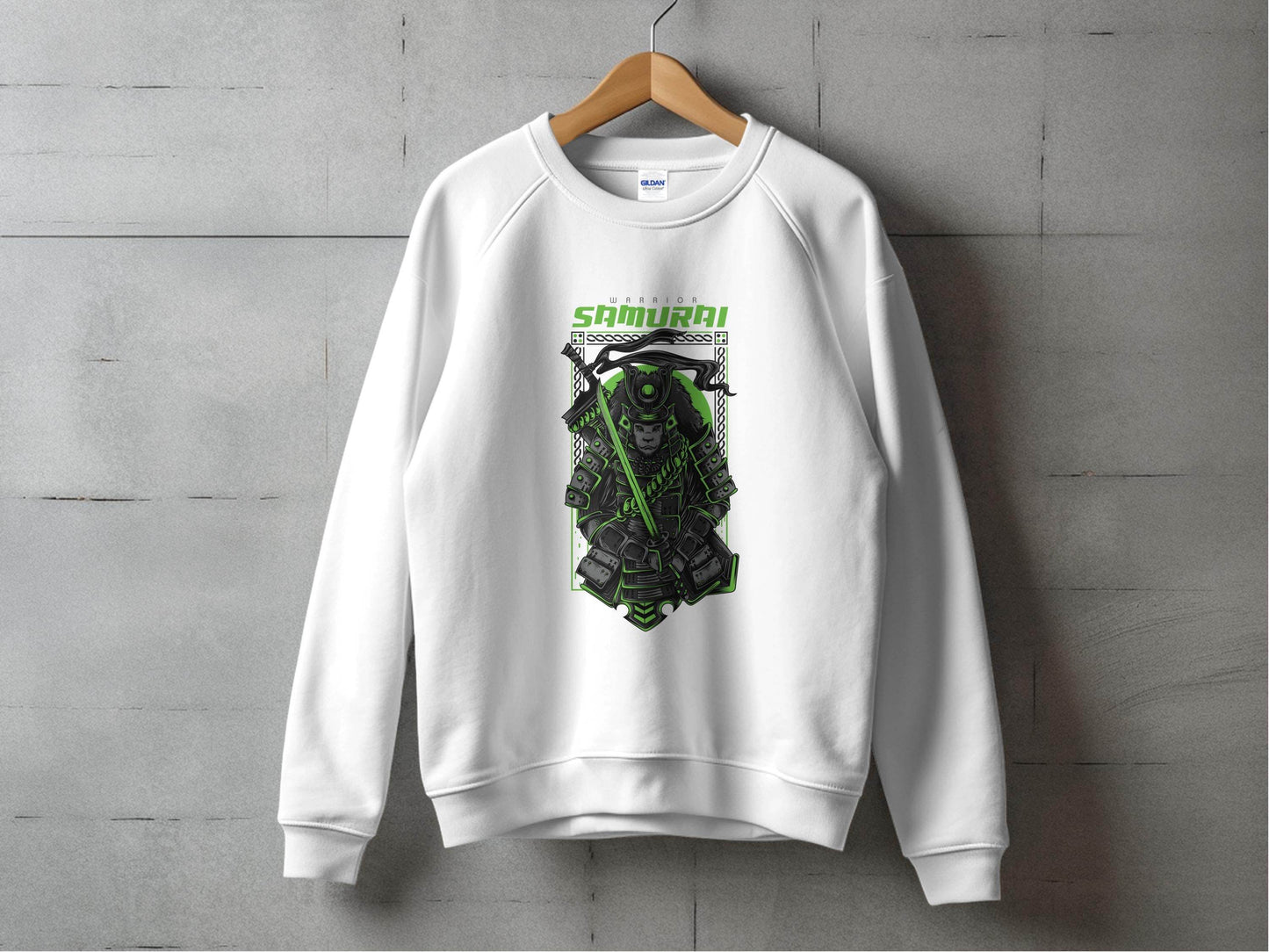Warrior Lion Samurai Design Graphic Art Sweater - Design & Vybe