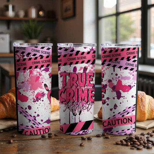 Crime Scene True Crime Addict Caution Insulated Tumbler product