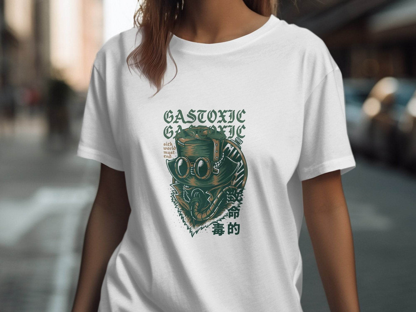 Gastoxic Sick World Must End Illustrated Artwork T-Shirt - Design & Vybe