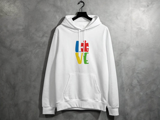 Autism Awareness Puzzle Piece Love Graphic Hoodie - Design & Vybe