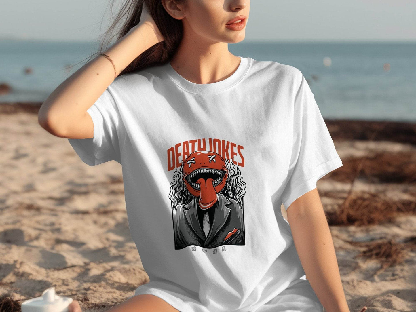 Death Jokes Scary Monster Graphic Artistic T-Shirt - Design & Vybe