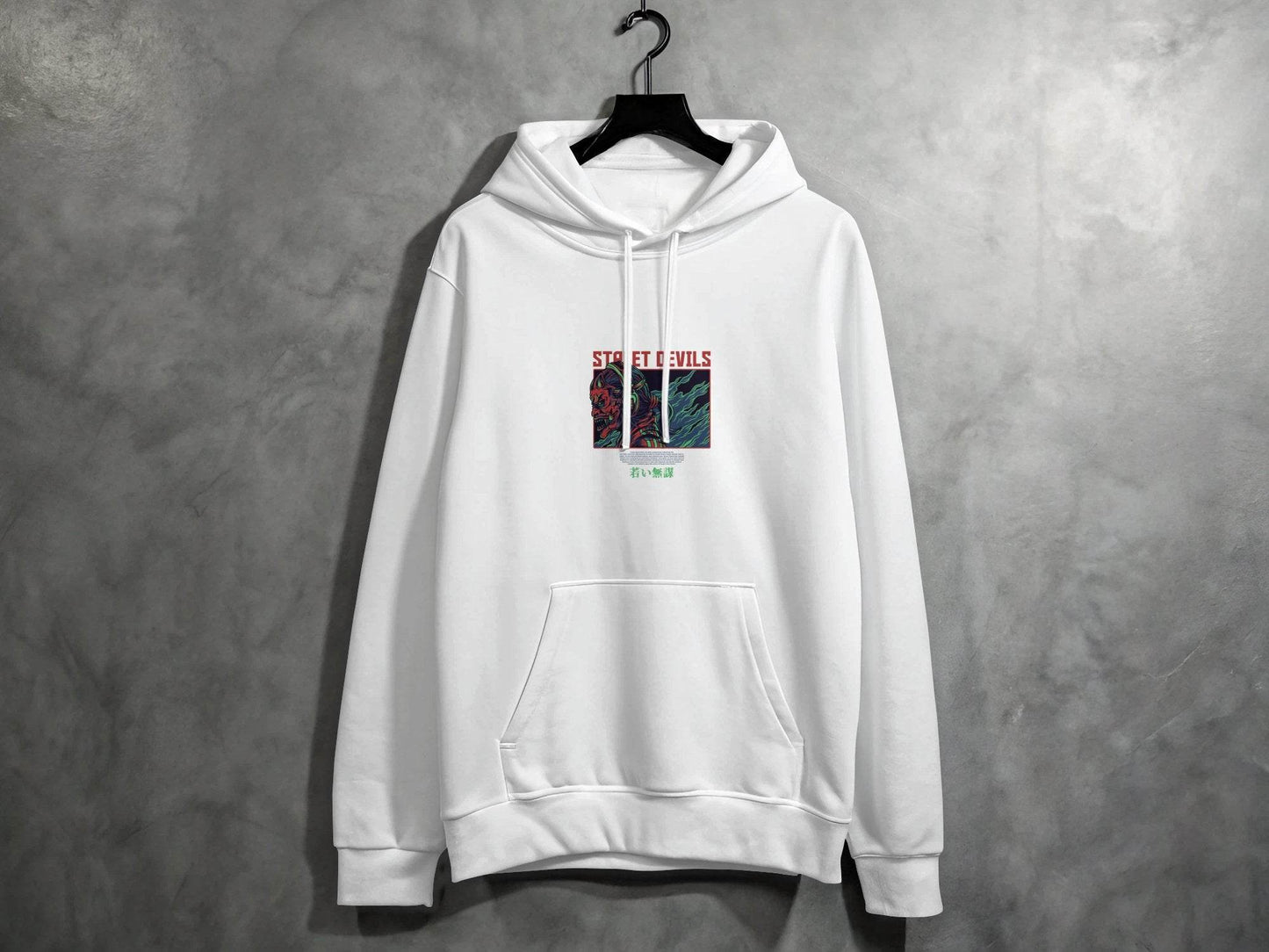Street Devils Design Graphic Headphone Devil Art Hoodie - Design & Vybe