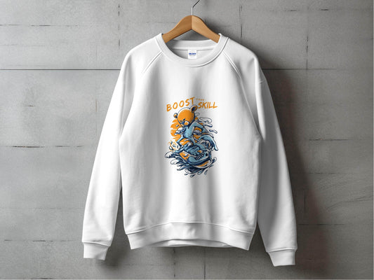 Boost Your Skill Cartoon Bear Design Hoodie - Design & Vybe