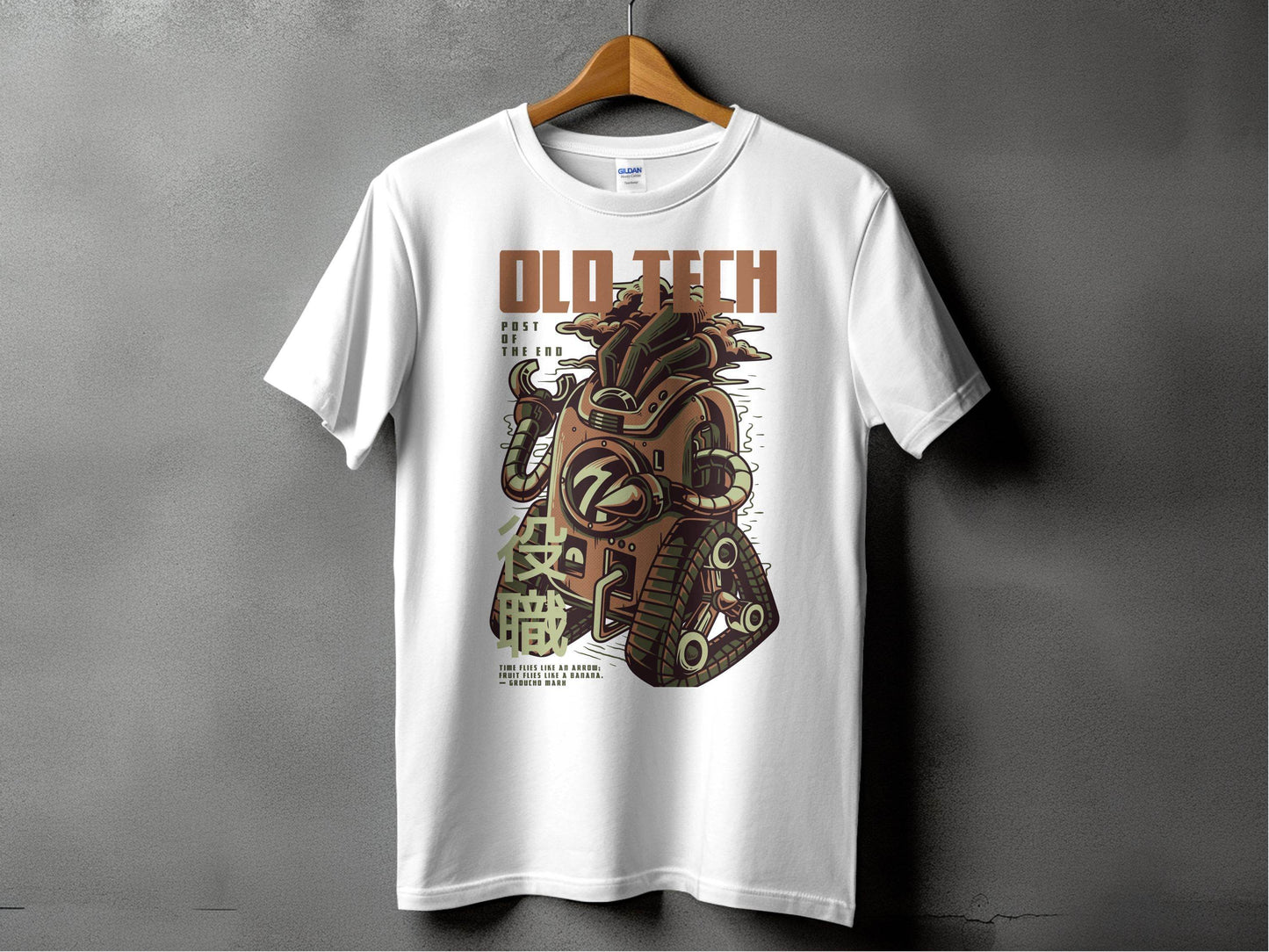Old Tech Post of the End Robot Inspired T-Shirt - Design & Vybe