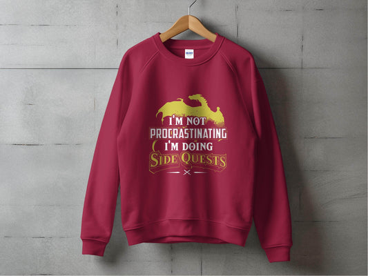I Am Not Procrastinating I Am Doing Side Quests Sweater - Design & Vybe