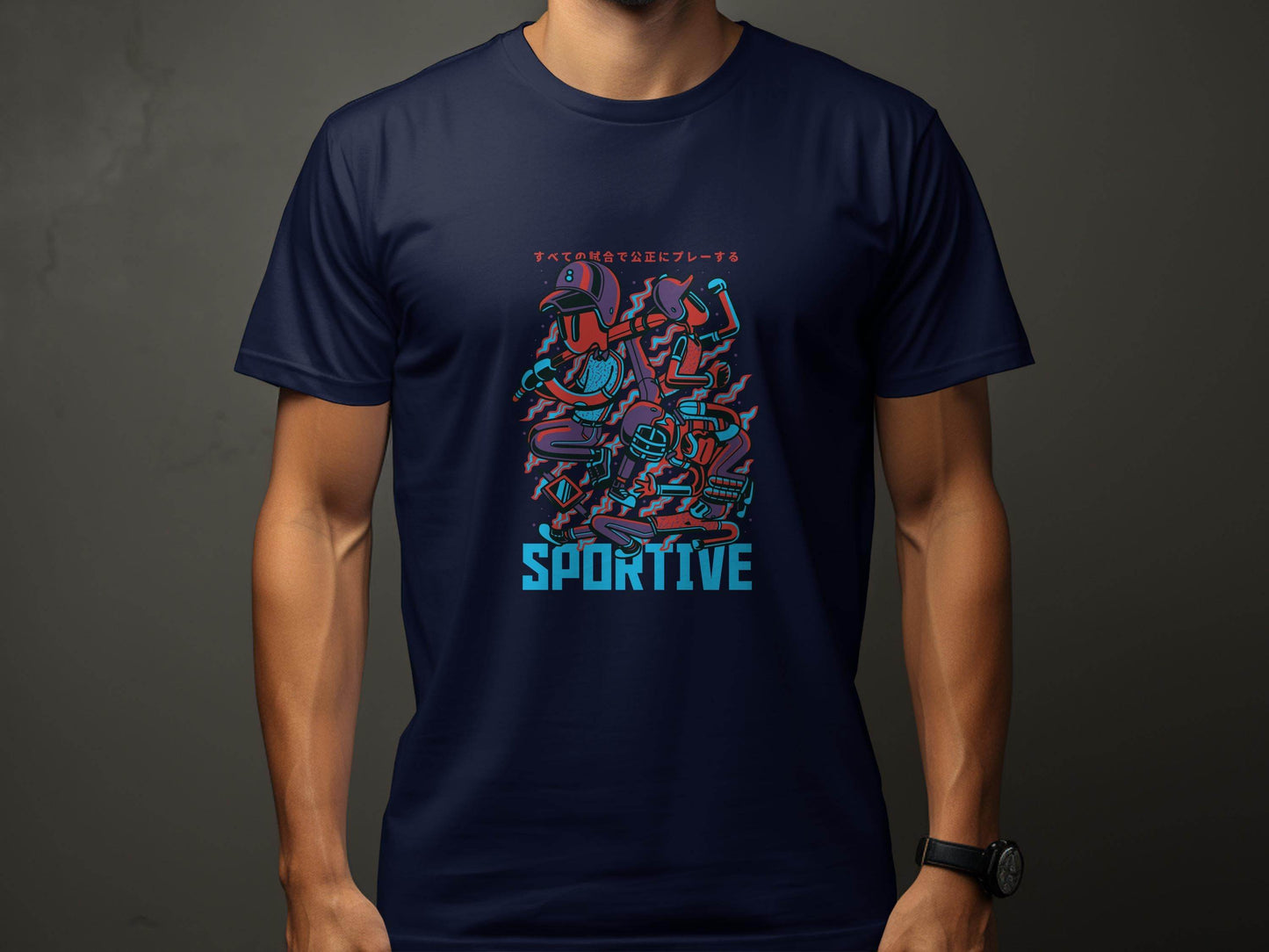 Sportive Characters Artistic Graphic Design Premium T-Shirt - Design & Vybe