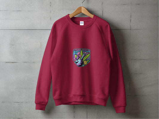 Stay High Graphic Weed Marijuana Cannabis Flower Sweater - Design & Vybe