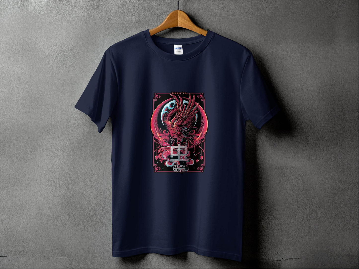 Soaraiten Yellow Mushi Artistic Design T-Shirt - Design & Vybe