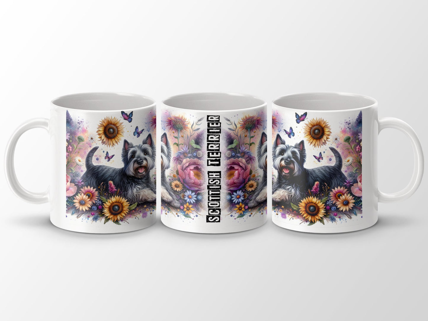 Scottish Terrier Cute Designed Artistic Coffee Mug Product