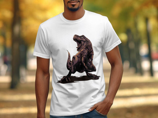 Fierce T-Rex Roaring Dinosaur Graphic T-Shirt - Design & Vybe