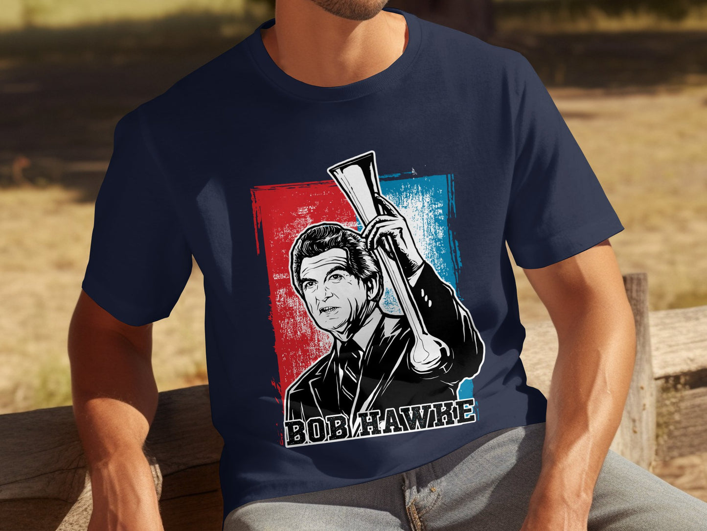Bob Hawke Graphic Print Men's Casual Tee Shirt product type