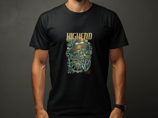 High End Steampunk Design With Future Inscription T-Shirt - Design & Vybe