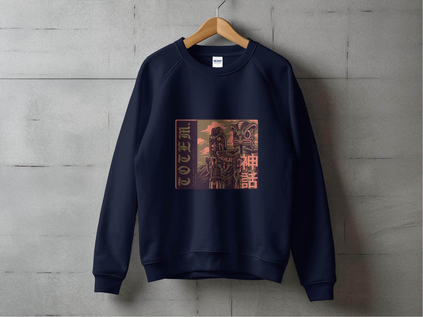 Be Yourself Japanese Totem Poles Graphic Design Sweater - Design & Vybe