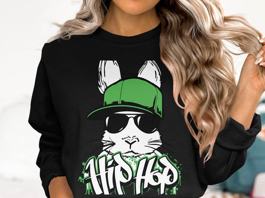 Trendy Hip Hop Bunny with Sunglasses Sweater - Design & Vybe