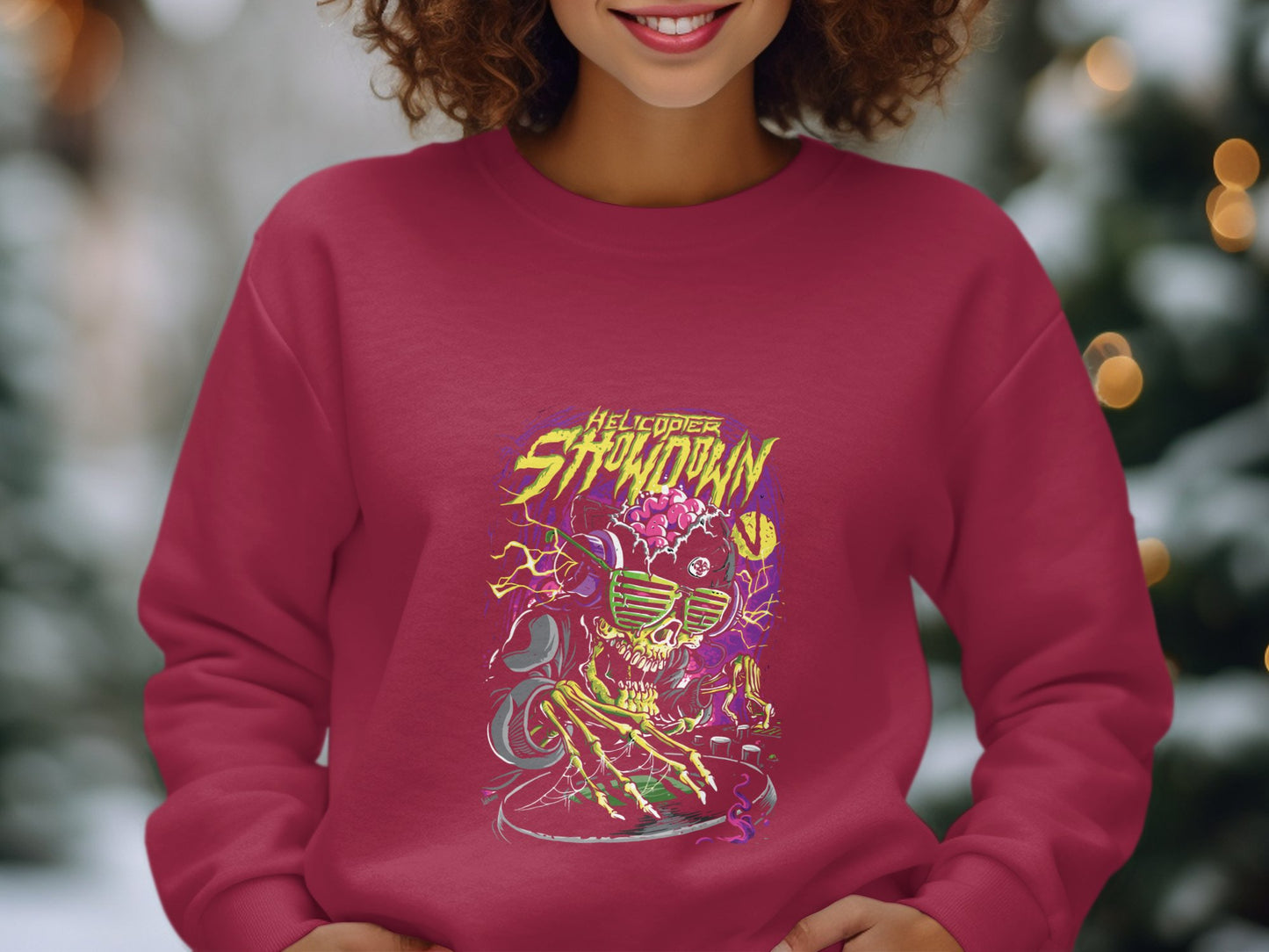 HELLPOOPER SHOWDOWN Festive Skeleton Design product
