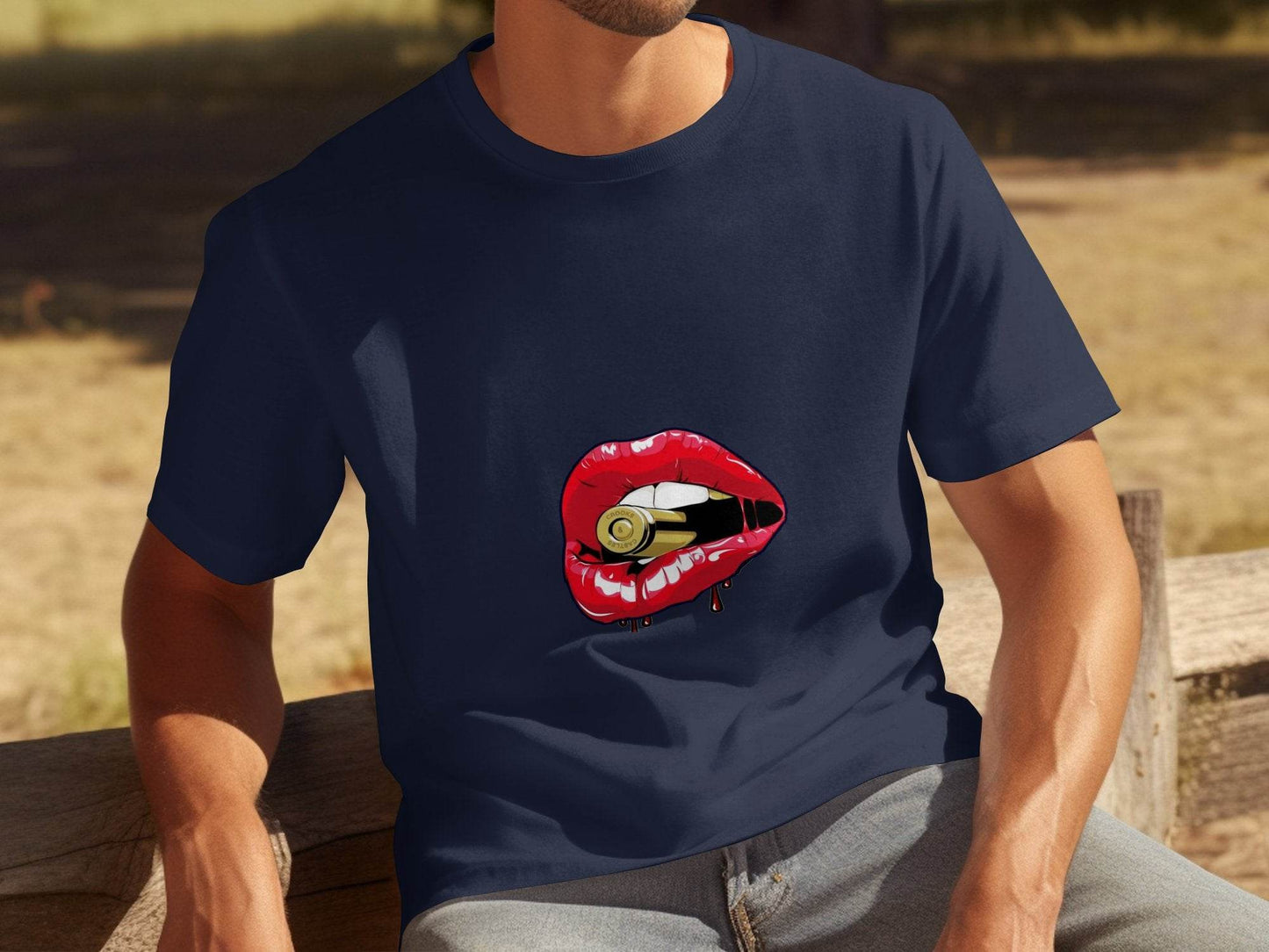 Crooks And Castles Bullet With Red Lips Graphic T-Shirt - Design & Vybe