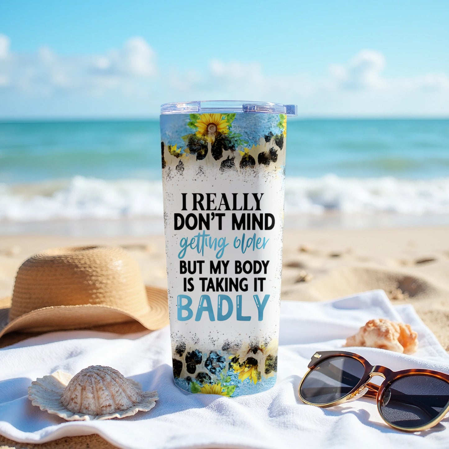 I Really Don't Mind Getting Older Funny Tumbler product