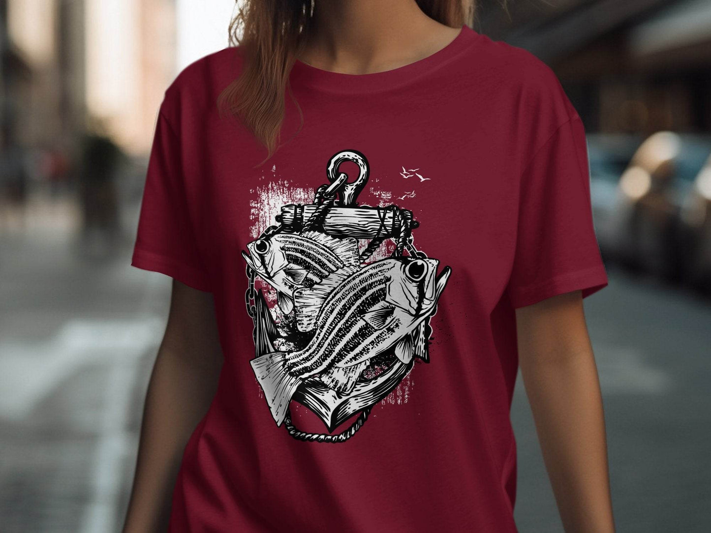 Fishing Inspired Nautical Graphic T-Shirt - Design & Vybe