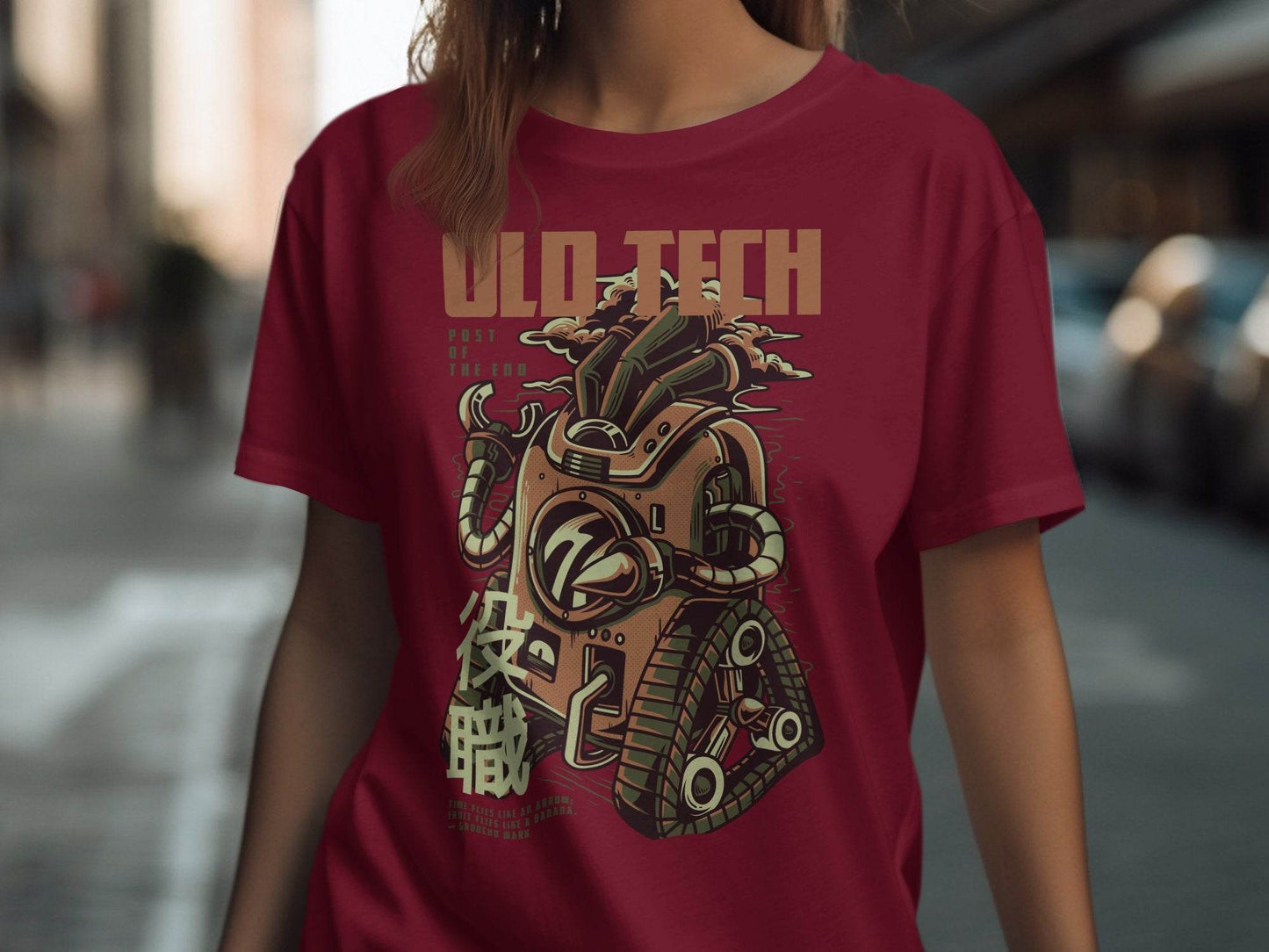 Old Tech Post of the End Robot Inspired T-Shirt - Design & Vybe