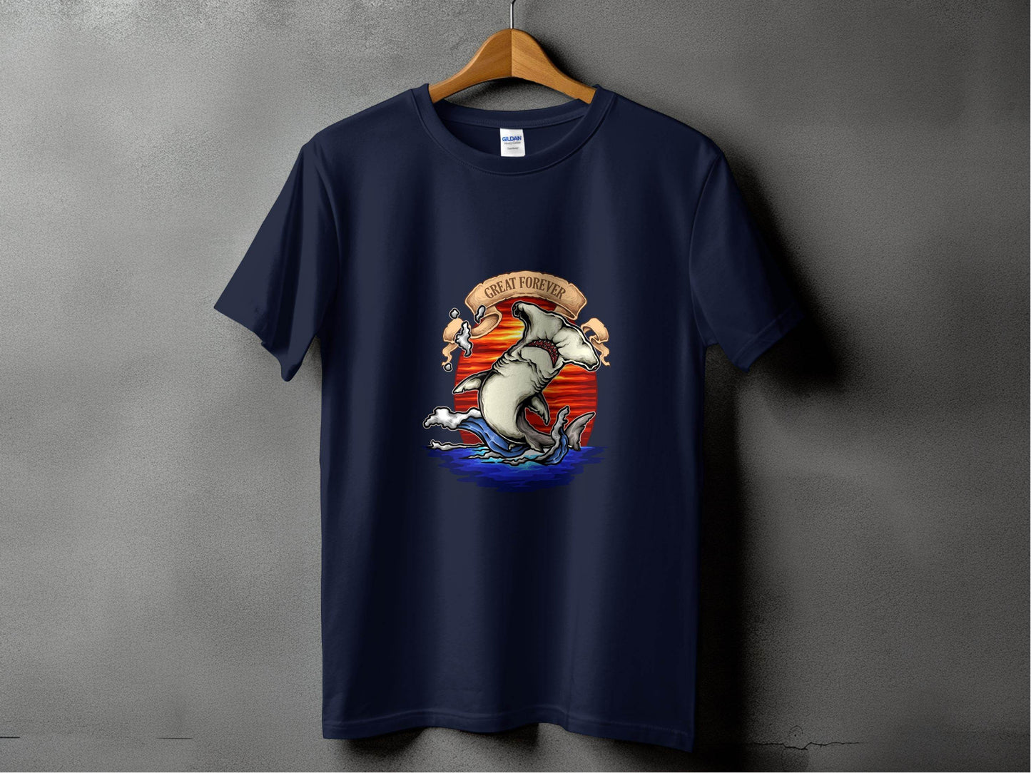 Hammerhead Shark Illustration Graphic T-Shirt - Design & Vybe