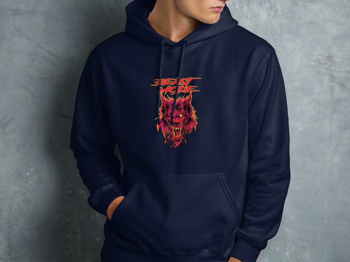 Beast Mode Graphic Print On Premium Quality Unisex Hoodie - Design & Vybe