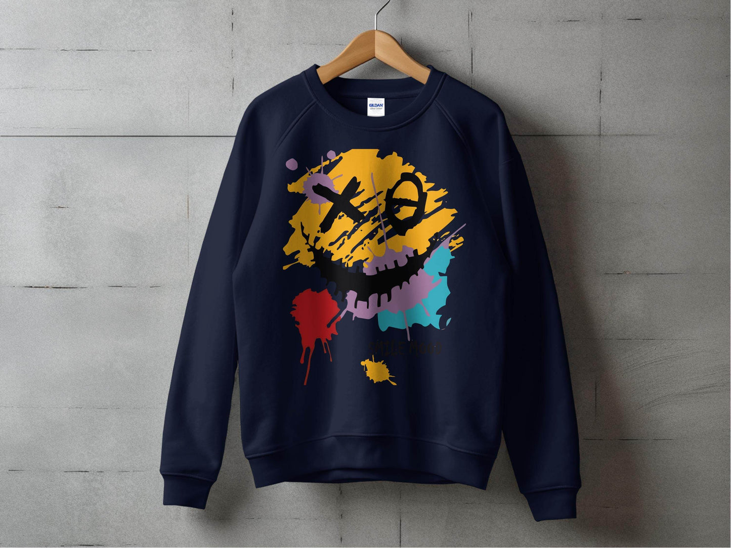 Colorful Smile Mood Abstract Art Sweater - Design & Vybe